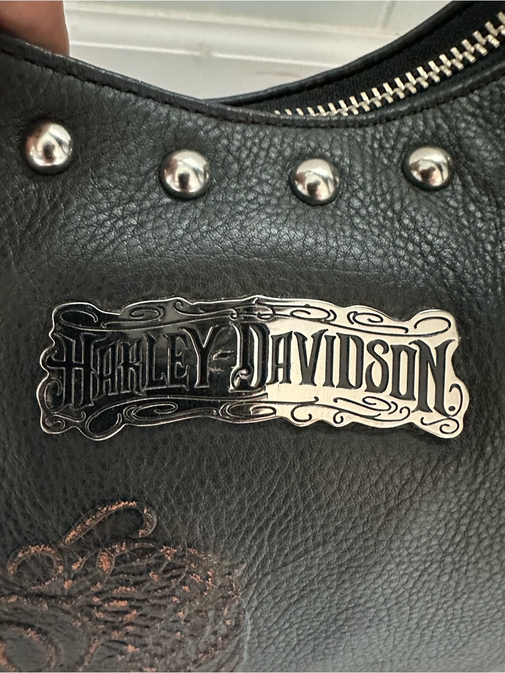 Vintage Harley Davidson Shoulder Bag Bougie Biker, Babe Packing PistolNWOT - Picture 3 of 11